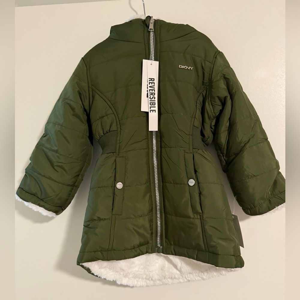 DKNY Kids Reversible Green Jacket